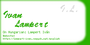 ivan lampert business card